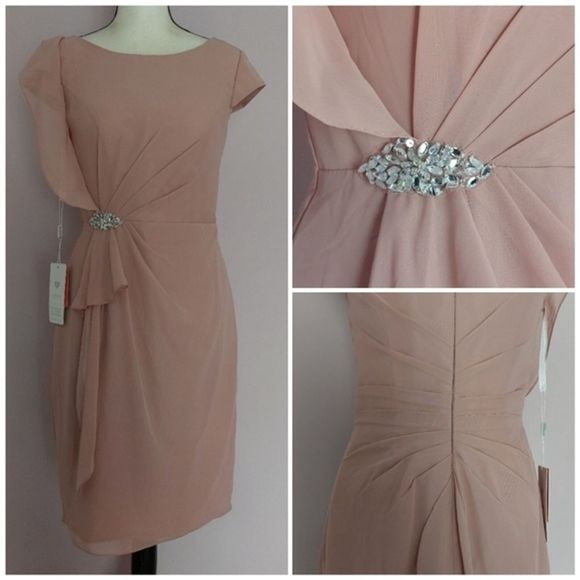 JJs House Dresses & Skirts - * JJs House Dusty Rose Bridesmaid Party Dress Size 8 NWT